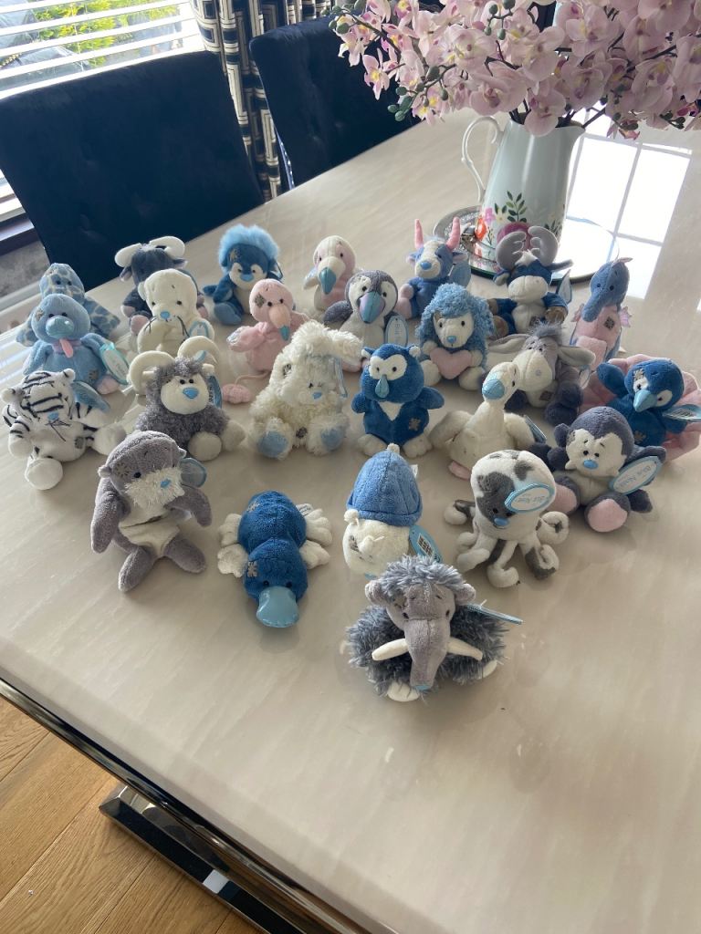 Collection Of 25 Tatty Teddy Blue Nose Characters - 7 Larger Characters Also Available 