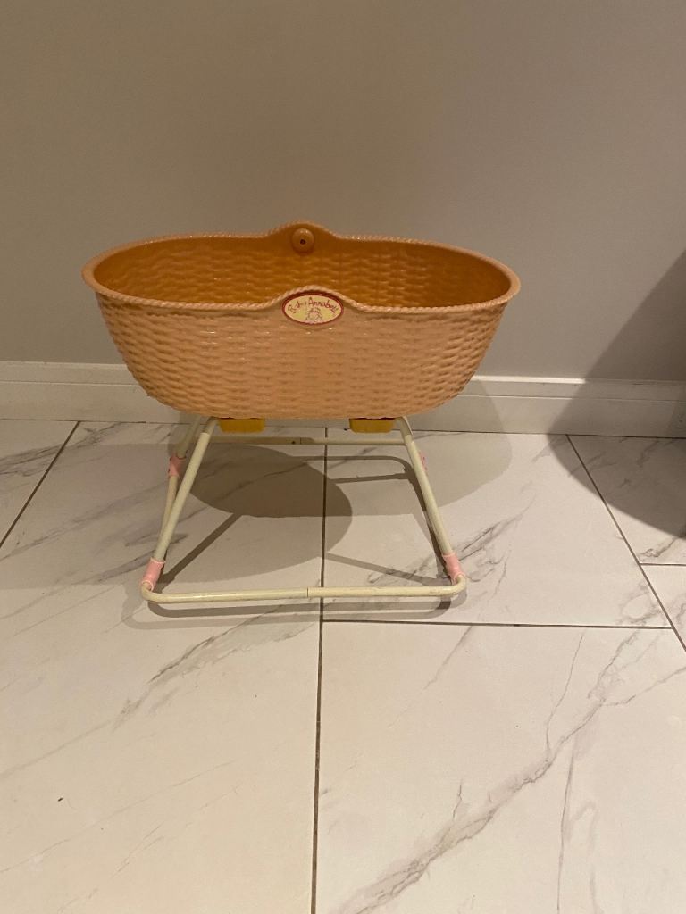 Baby Annabelle dolls rocking crib 