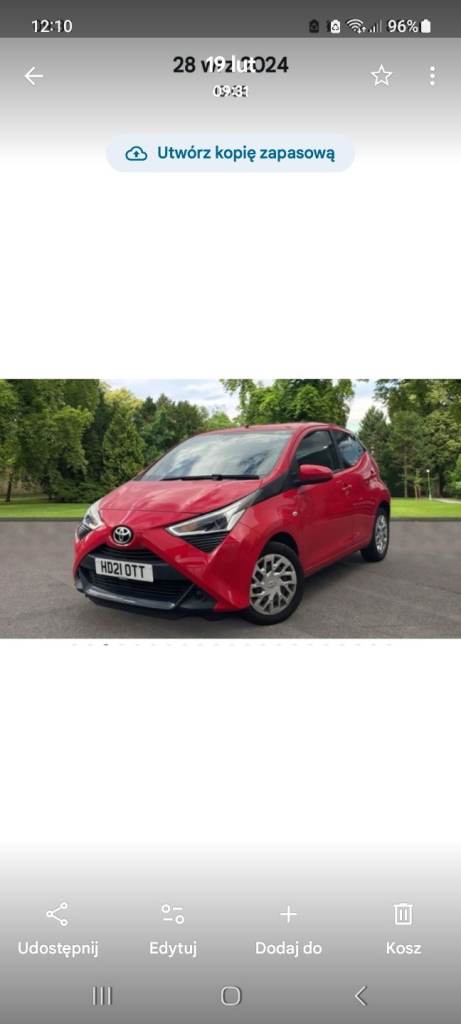 Toyota, AYGO, Hatchback, 2021, Manual, 998 (cc), 5 doors