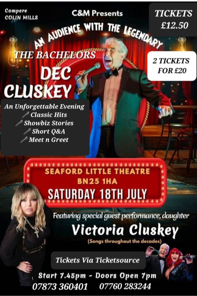 60s Chart toppers The Bachelors, Seaford, Sussex July 18th 