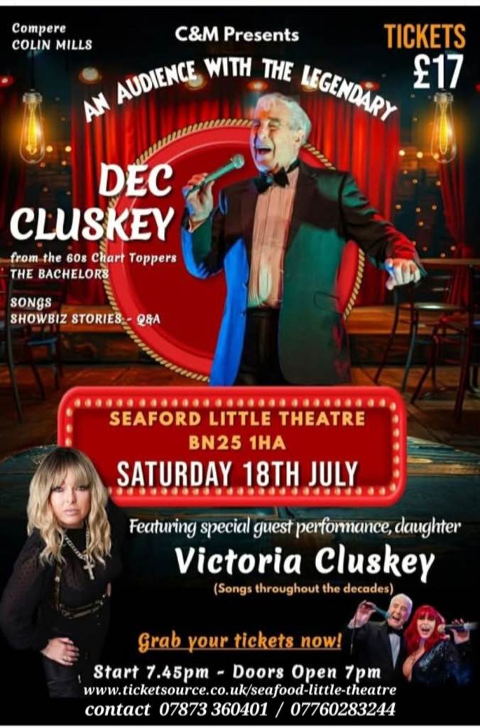 An Audience with The Bachelors,  Dec Cluskey  , Early bird tickets £14