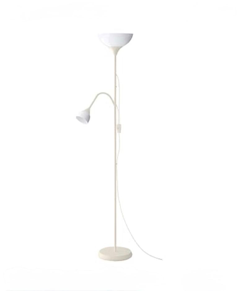 IKEA NOT Uplight/Reading Lamp, White Floor Lamp