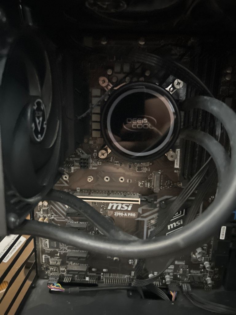 Intel i5-9400f with motherboard and cooler