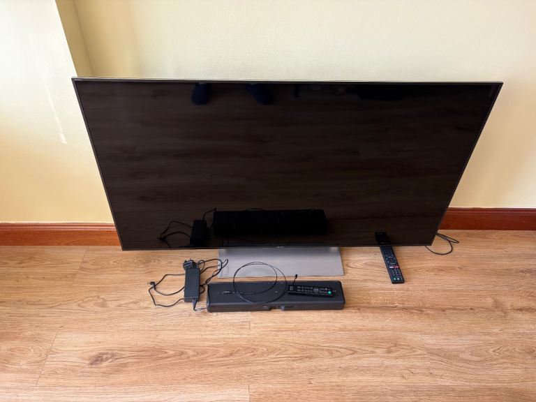 Sony 55 inch TV and Sony sound bar