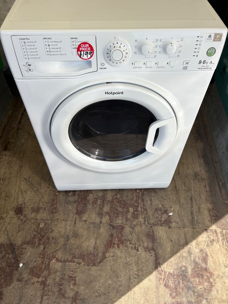 Hotpoint 8-6kg A+ washer dryer £180 – Good Condition