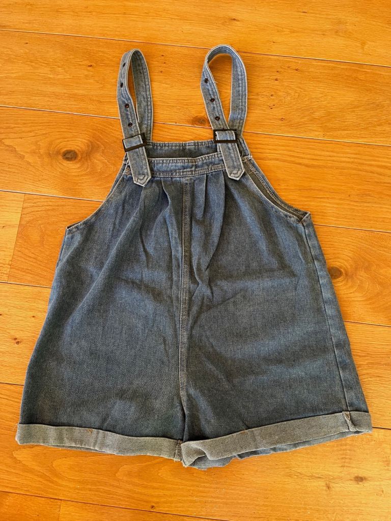 Brand new Short Womens' denim dungarees   size8/10