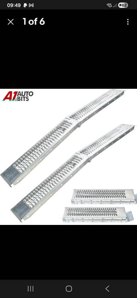 Folding, loading ramps set of 2