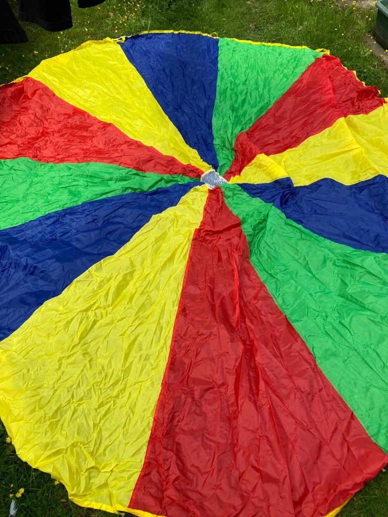 Multicoloured Play Parachute - Great for Kids Outdoor Fun