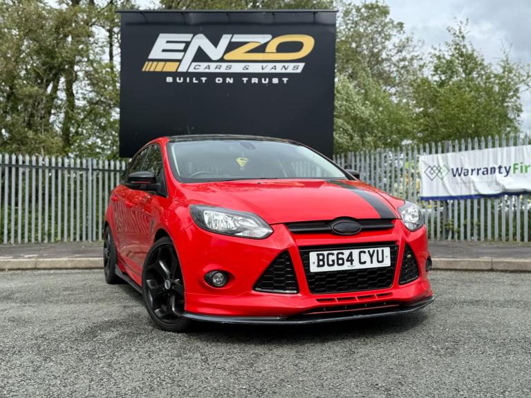 2014 64 REG FORD FOCUS ZETEC S 1.0 ECOBOOST 5 DOOR RED HATCHBACK ULEZ COMPLIANT