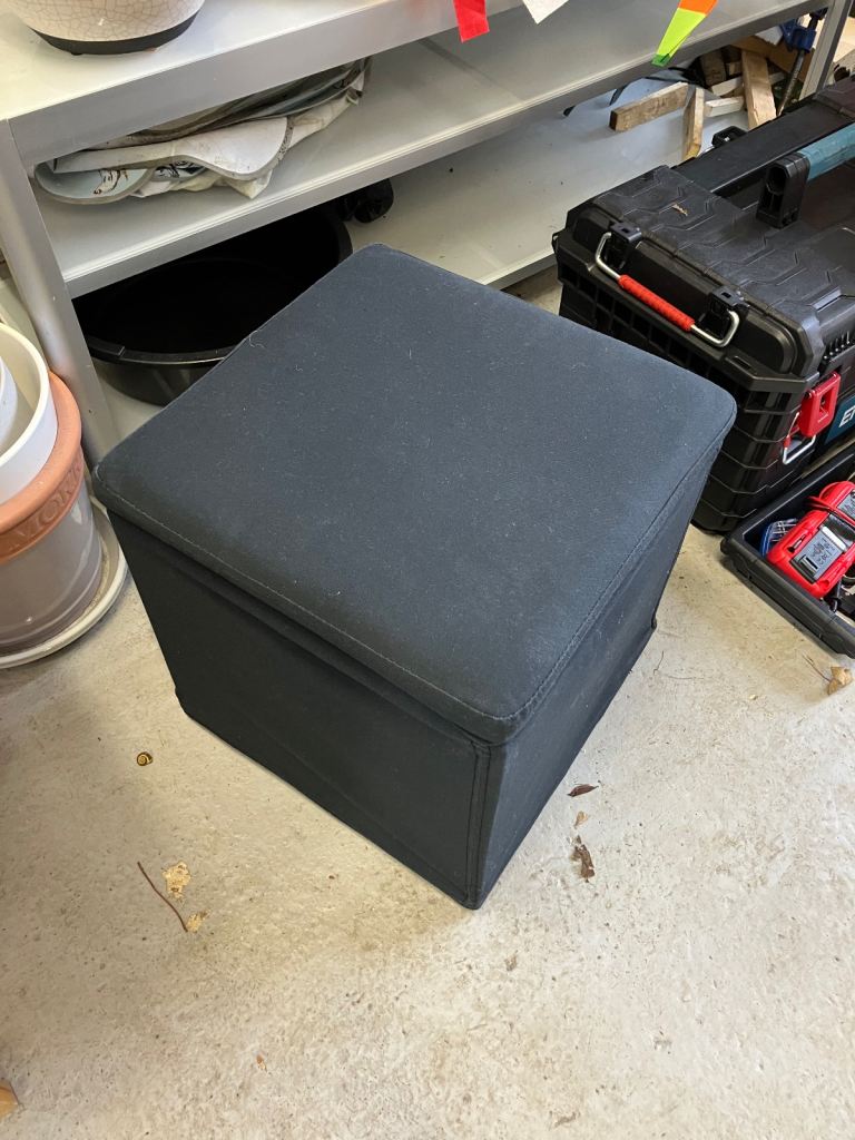 IKEA stool with removable lid