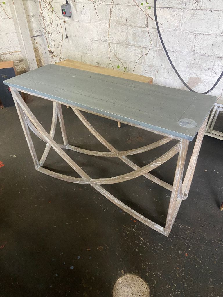 A Mango wood console unit 