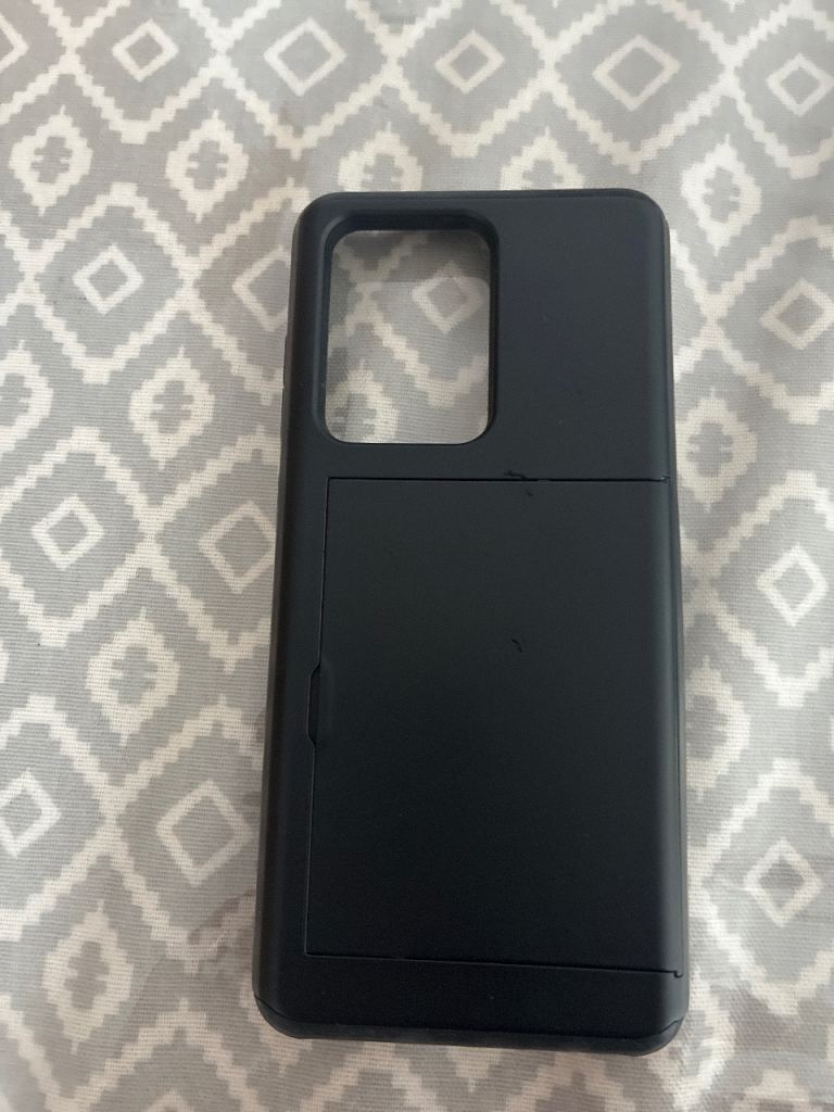 Samsung Galaxy S20 Ultra Black Phone Case with Card Holder