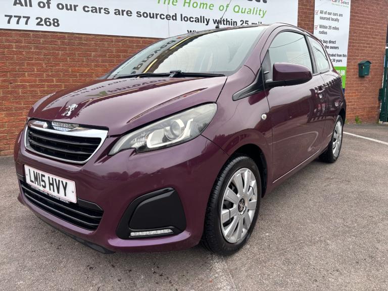2015 Peugeot 108 1.0 Active 3dr HATCHBACK Petrol Manual