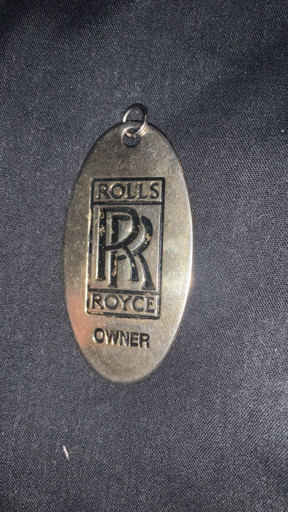 Vintage Rolls Royce Metal Keychain