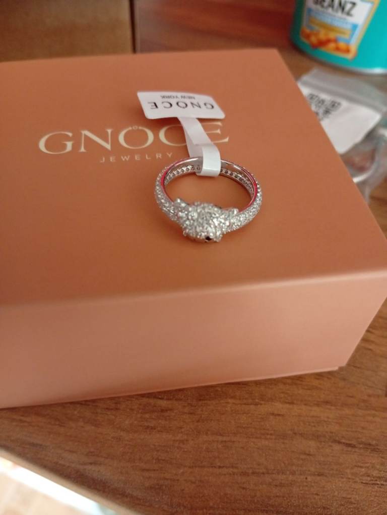 Woman's Highland cow ring size O Ideal for engagement ring , includes free bracelet and charm 