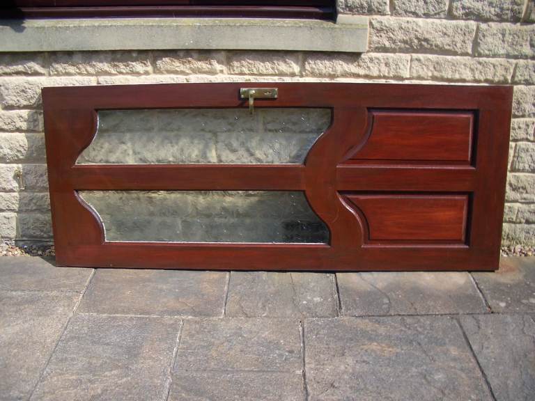 Hardwood External Door with Glazed Panels. Free for collection.