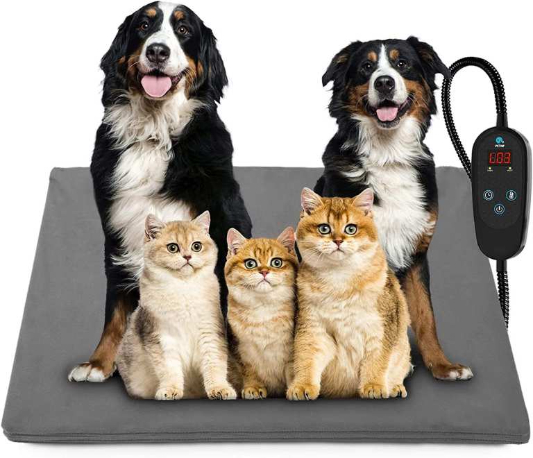 Waterproof Electric Heating Mat with Timer for Cats Dogs,
