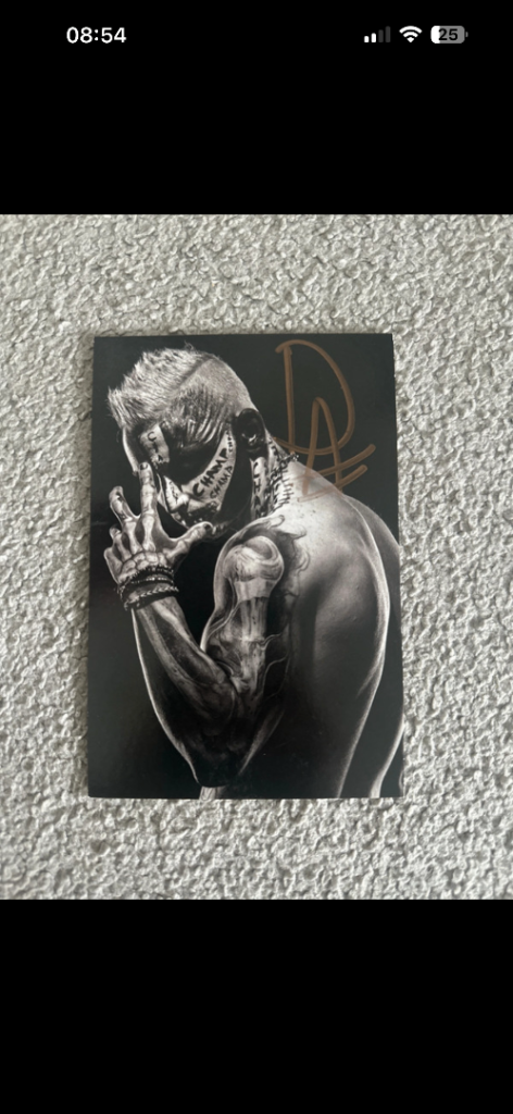 Darby Allin Autographed Print/Photo – Good Condition