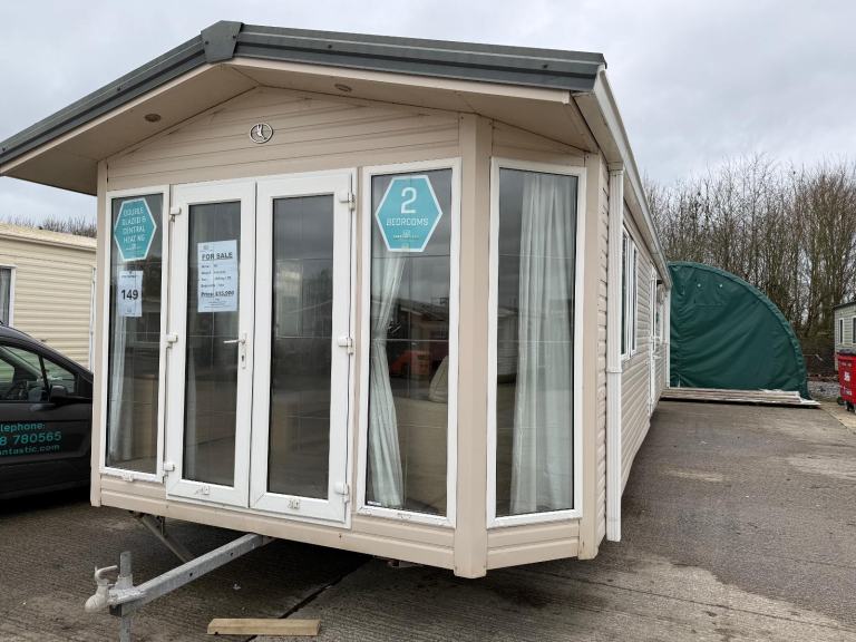 2 Bed Static Caravan - French Doors, DG, CH, Ensuite - Offsite, Own Land. Farms