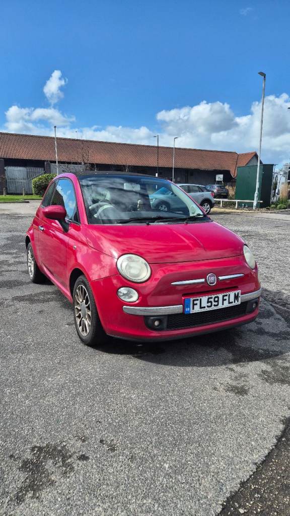 Fiat, 500, Convertible, 2009, Manual, 1242 (cc), 3 doors