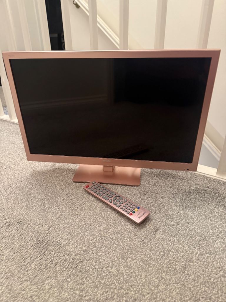 image for SHARP Smart TV with Built-in DVD Player - Rose Gold