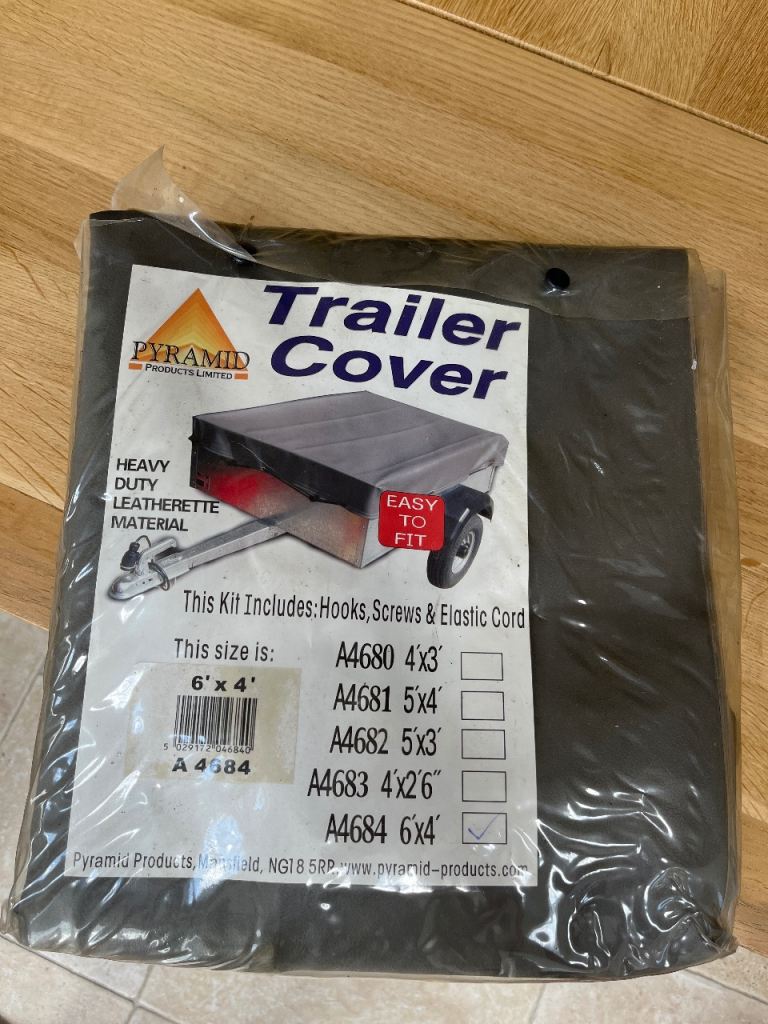 Trailer cover 6’ x 4’
