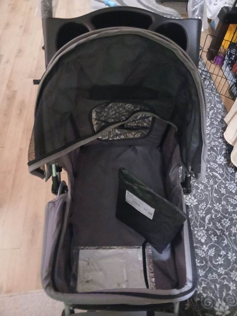 Dog stroller #grey colour#