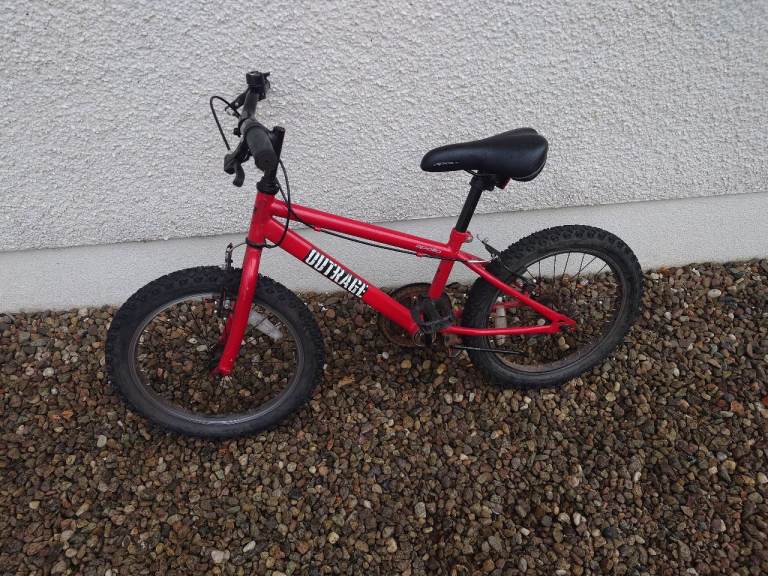 Outrage Kids Bike – Red, Good Condition 18 inch wheel