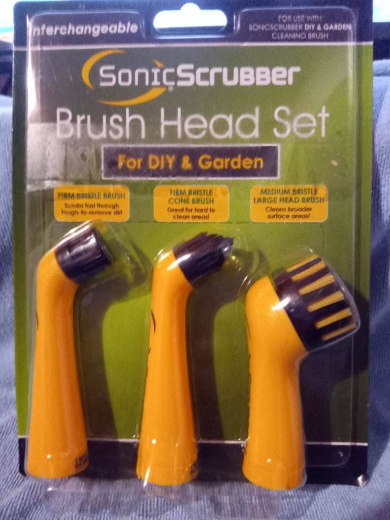 Sonic scrubber yellow scrubber heads