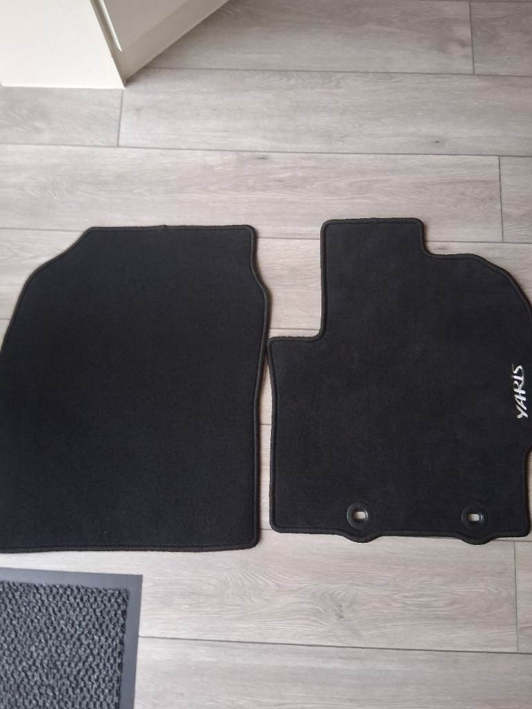 Genuine Toyota Yaris Hybidfront car mats. 