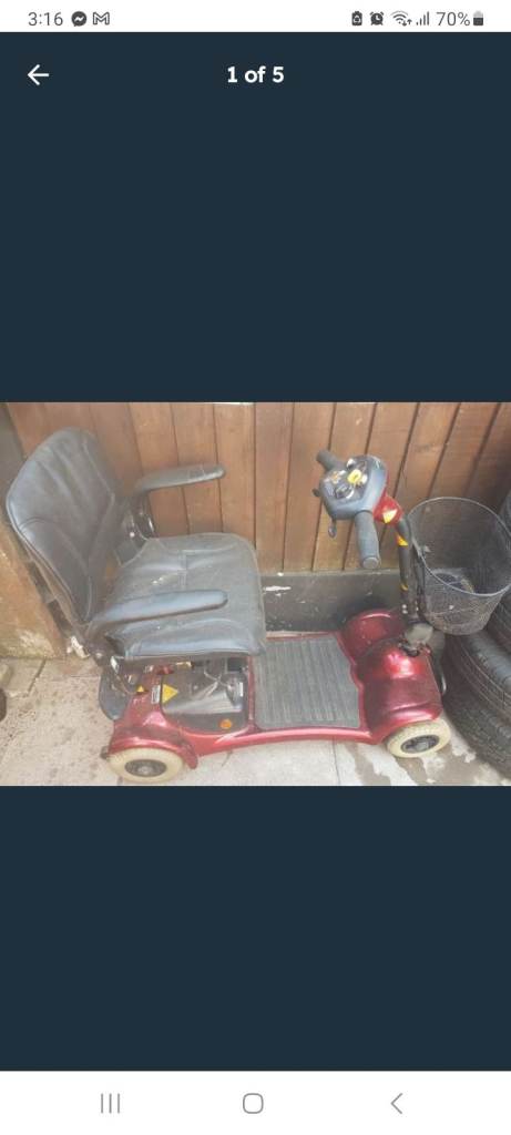 Two mobility scooters 