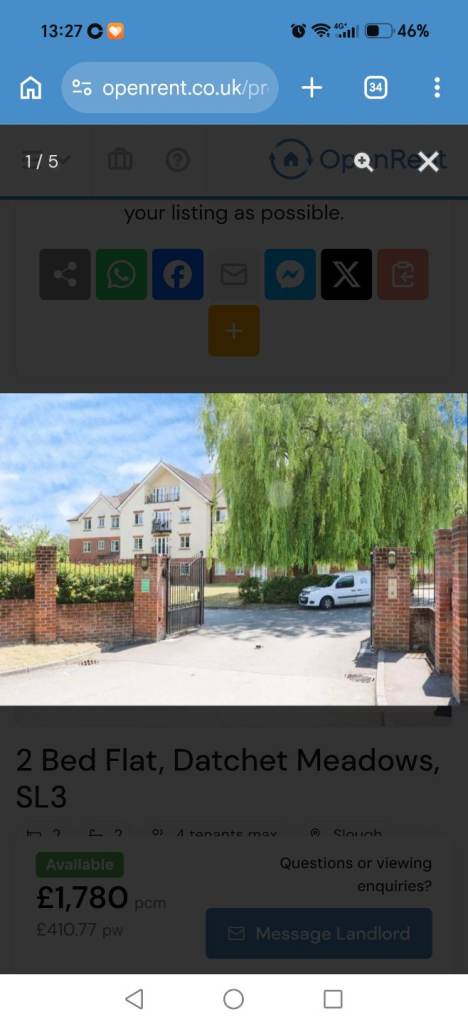 2 Bedroom flat to rent 