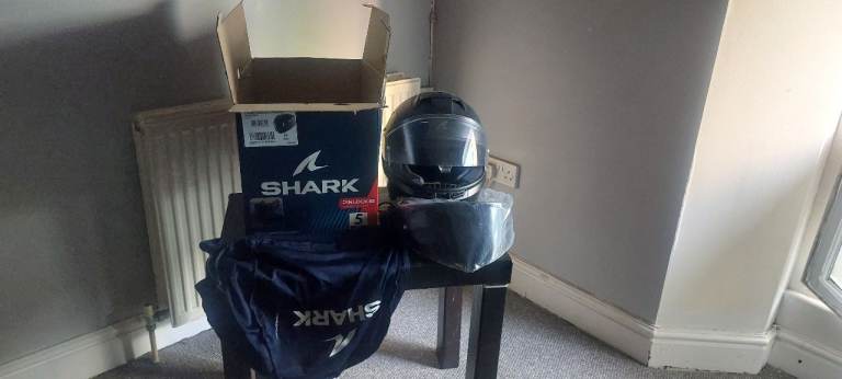 Shark D-Skwal 3 / Ridill 2 Motorcycle Helmet - Matte Black (Medium / 57-58cm)
