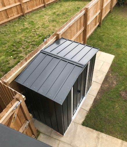 Heavy Duty 7x4 Feet Metal Garden Shed Storage Unit