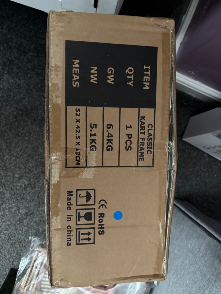 New Hover-Pro HOVERKART Go-Kart Frame Blue