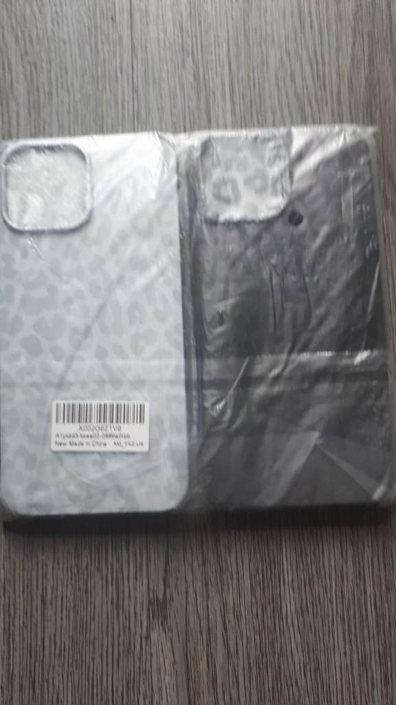New iPhone 12 Pro Max Case - Grey Leopard Print