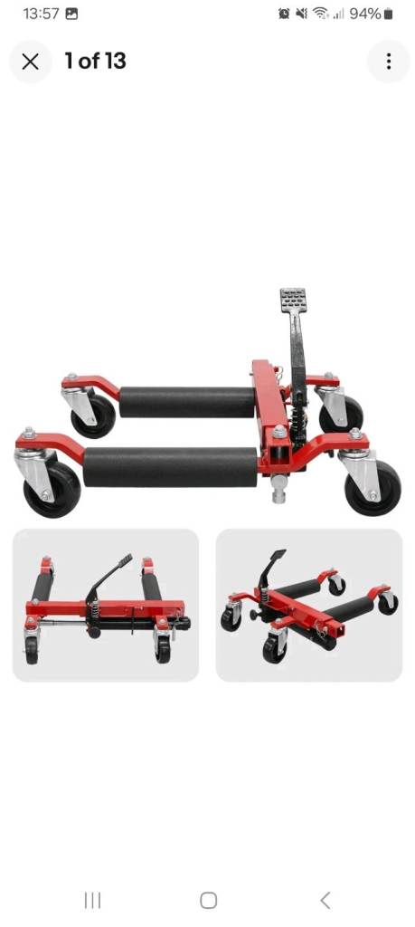 Car wheel dolly skate 