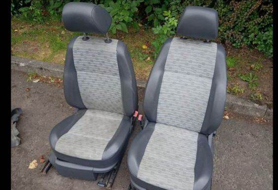 VW Caddy Front Seats + Set Alloy Wheels Tyres 