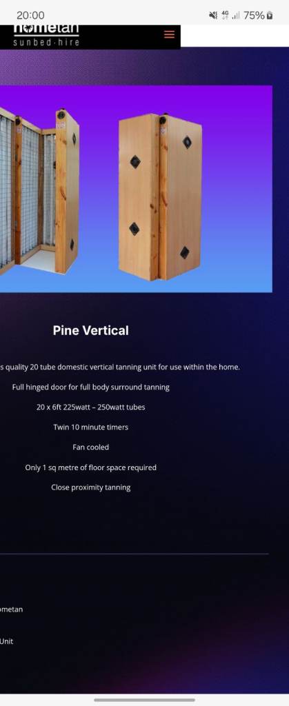Old wooden sunbed stand up type