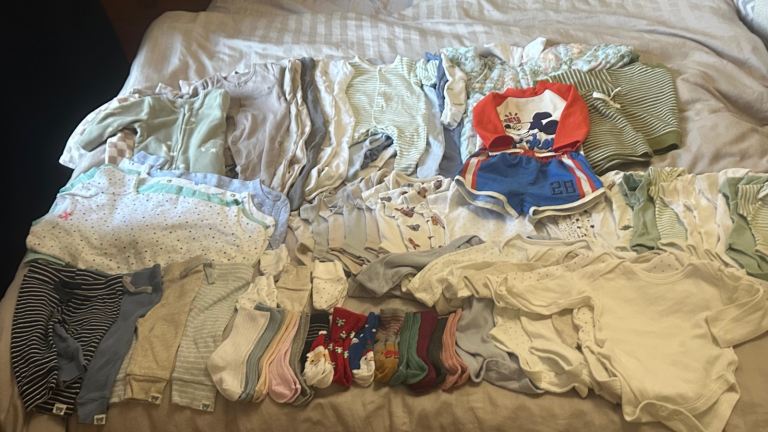 Huge Baby Clothes Bundle – 0-3 Months, Good Condition