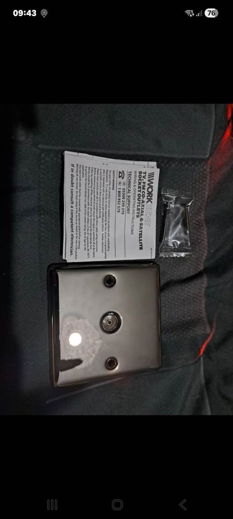 TV WORK TV/FM/DAB/Satellite Socket - As Good As New