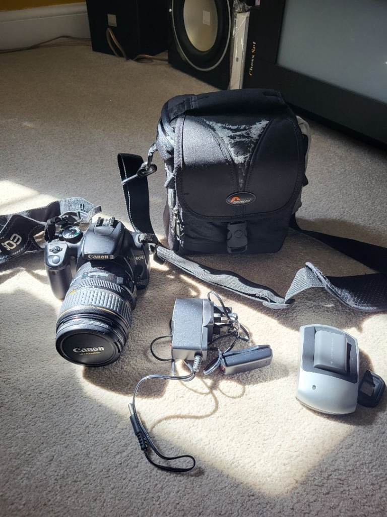 Cannon slr camera body and lense 17 to 85mm lense