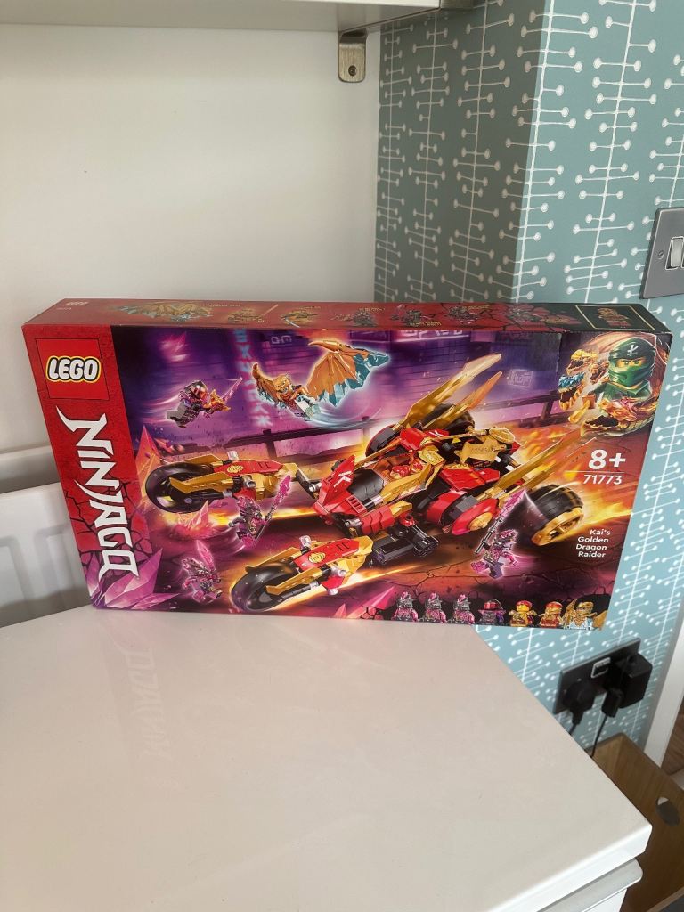Retired LEGO NINJAGO Kai's Golden Dragon Raider #71773 Set - BNIB - Unopened And Factory Sealed