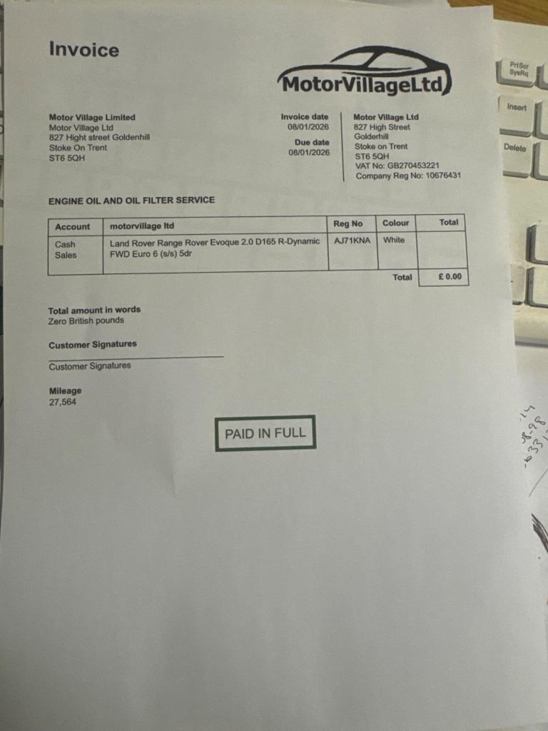 2022 Land Rover Range Rover Evoque 2.0 D165 R-Dynamic 5dr 2WD ESTATE DIESEL Manual