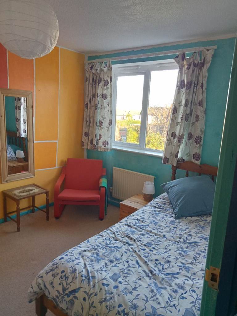 Colourful room in family home
