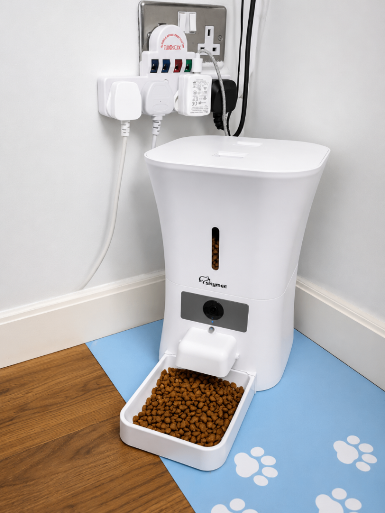 SKYMEE 8L Smart Automatic Pet Feeder Food Dispenser for Cats & Dogs - 1080P Full HD 