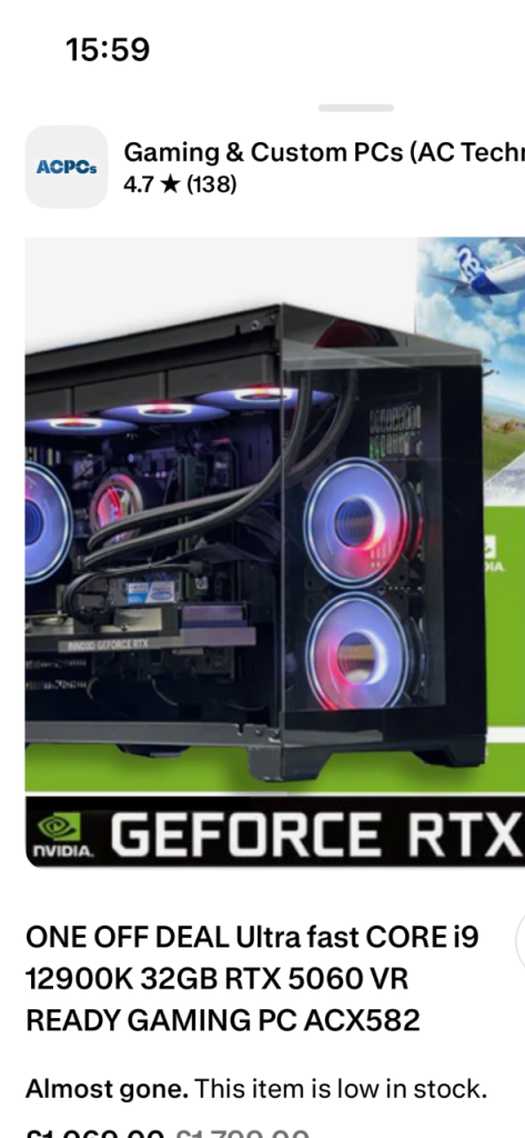 Gaming pc amazing system £1200 ono 