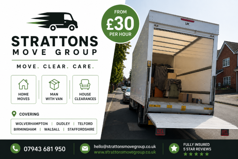 Man with large Van 247 Wolverhampton Dudley Walsall Telford Birmingham Staffs Sofa Furniture Move