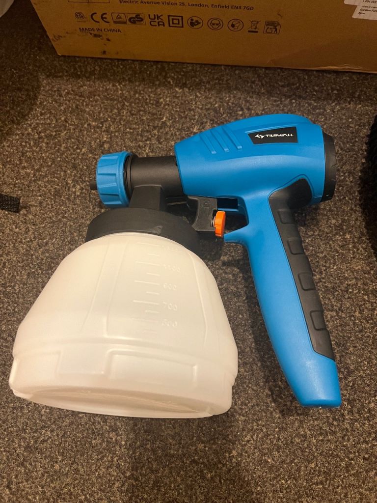 Tilswall Pro 800W Electric Paint Sprayer HVLP 3 Nozzles 1300ML