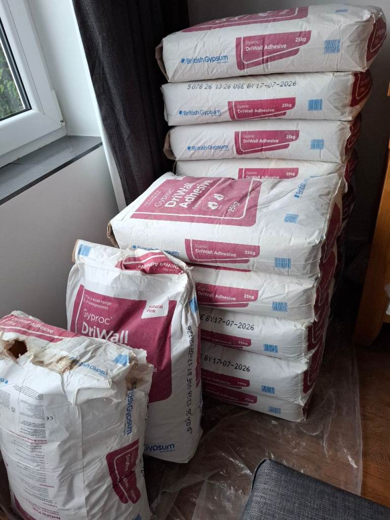 15 bags of Gyproc Driwall Adhesive